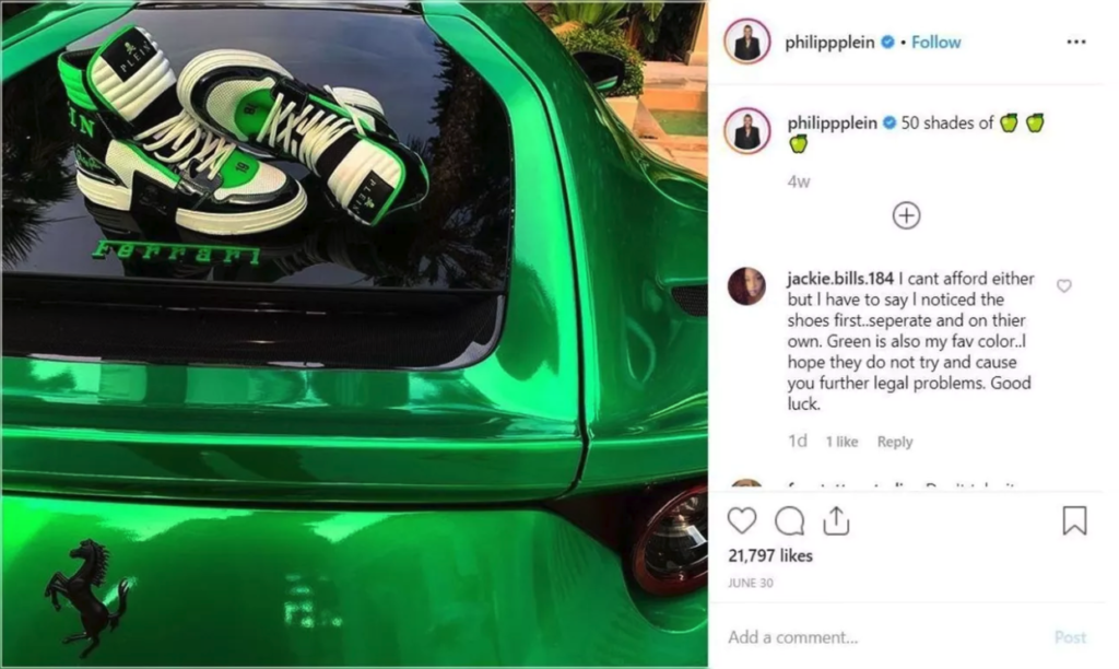 reklama ferrari 812 superfast instagram 