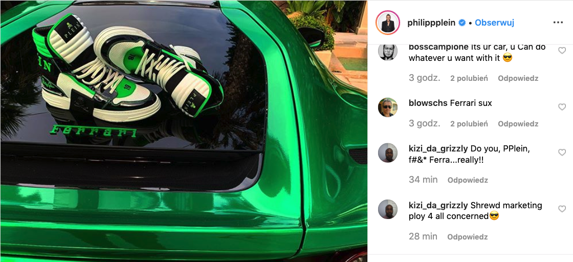 reklama ferrari 812 superfast instagram