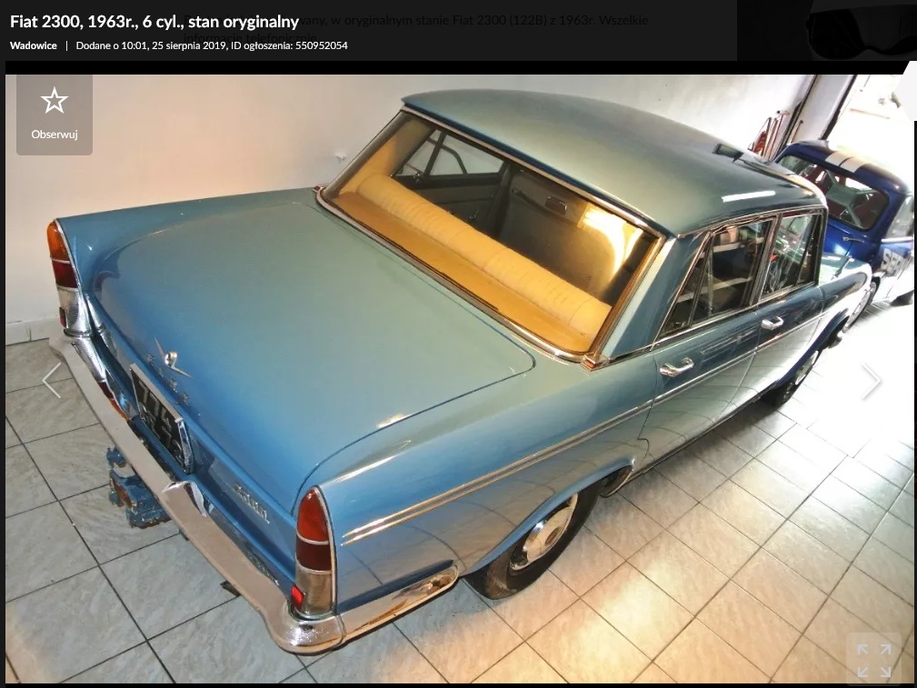 fiat 2300 na sprzedaż 