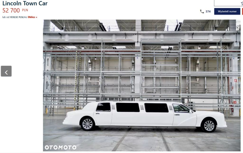 lincoln town car na sprzedaż 