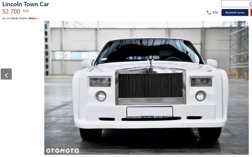 lincoln town car na sprzedaż 