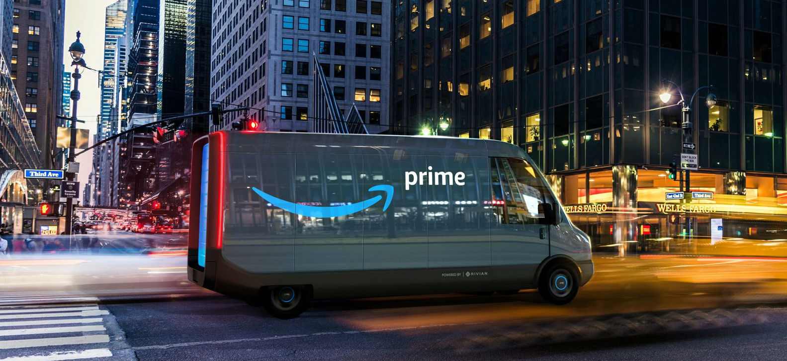elektryczne samochody dostawcze Rivian Amazon