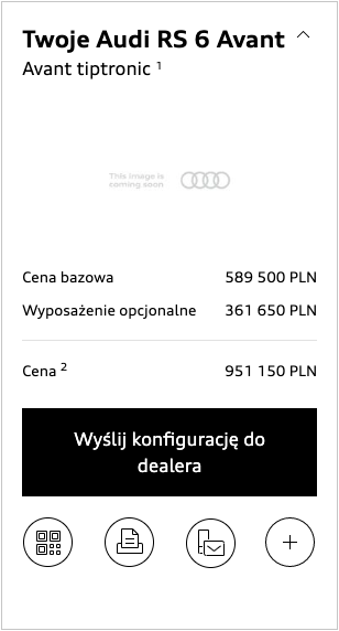 audi rs6 2019 cena 