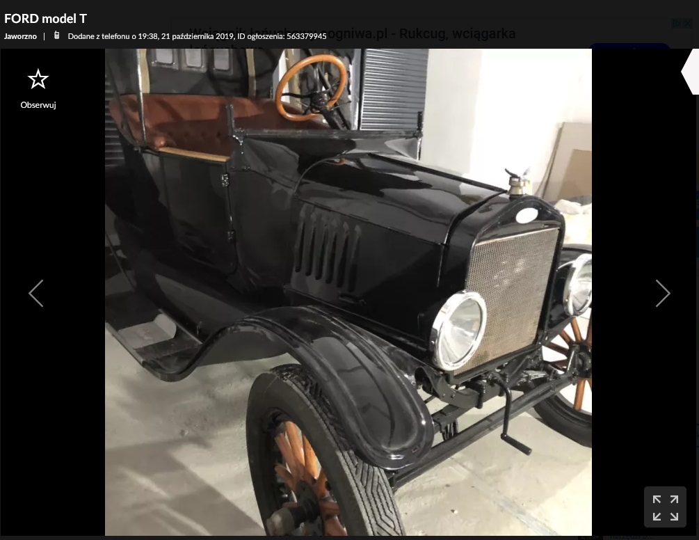 ford model t na sprzedaż 