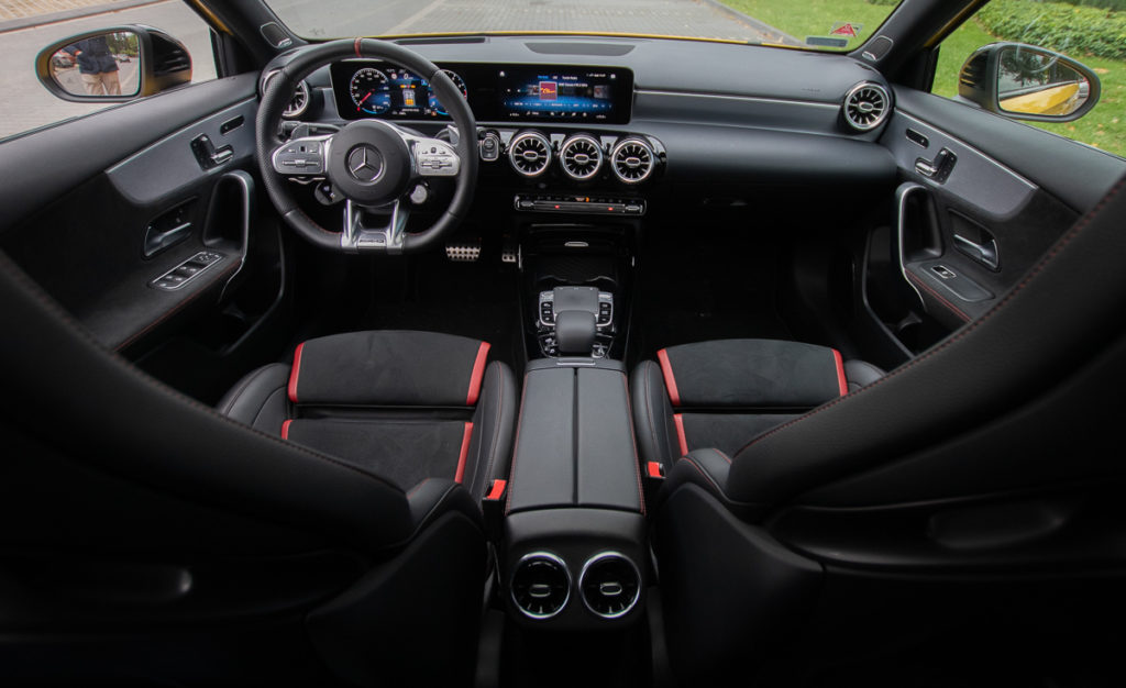 mercedes a35 amg test 