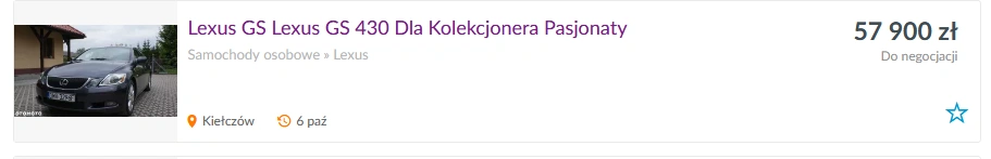 samochód kolekcjonerski