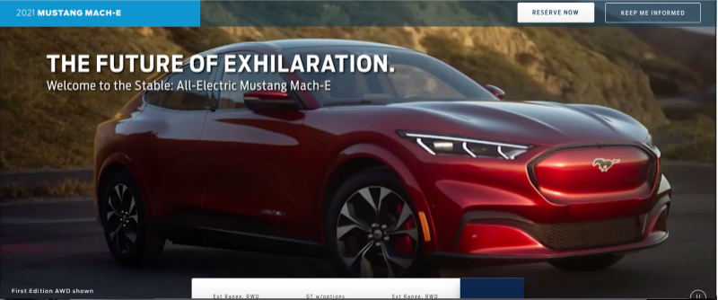 elektryczny Ford Mustang Mach E zdjęcia 
