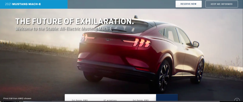 elektryczny Ford Mustang Mach E zdjęcia 