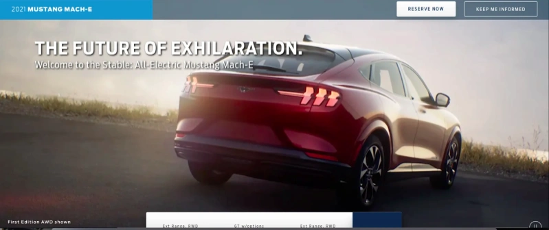 elektryczny Ford Mustang Mach E zdjęcia 