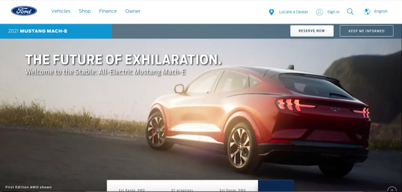elektryczny Ford Mustang Mach E zdjęcia 