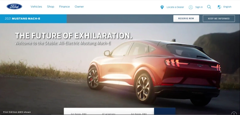 elektryczny Ford Mustang Mach E zdjęcia 