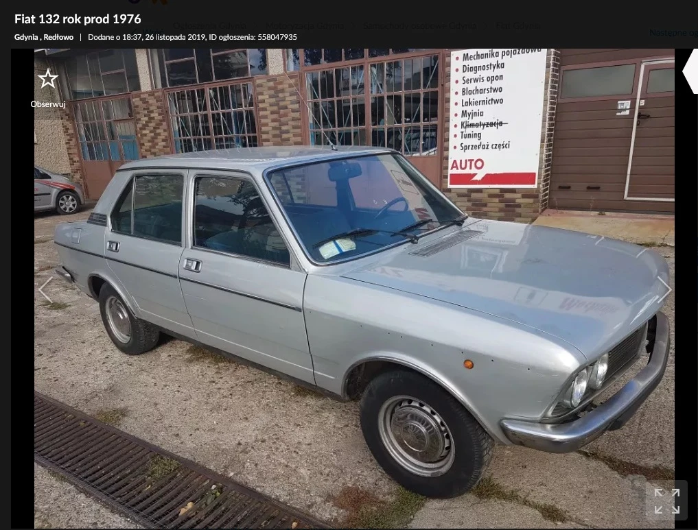 fiat 132 na sprzedaż