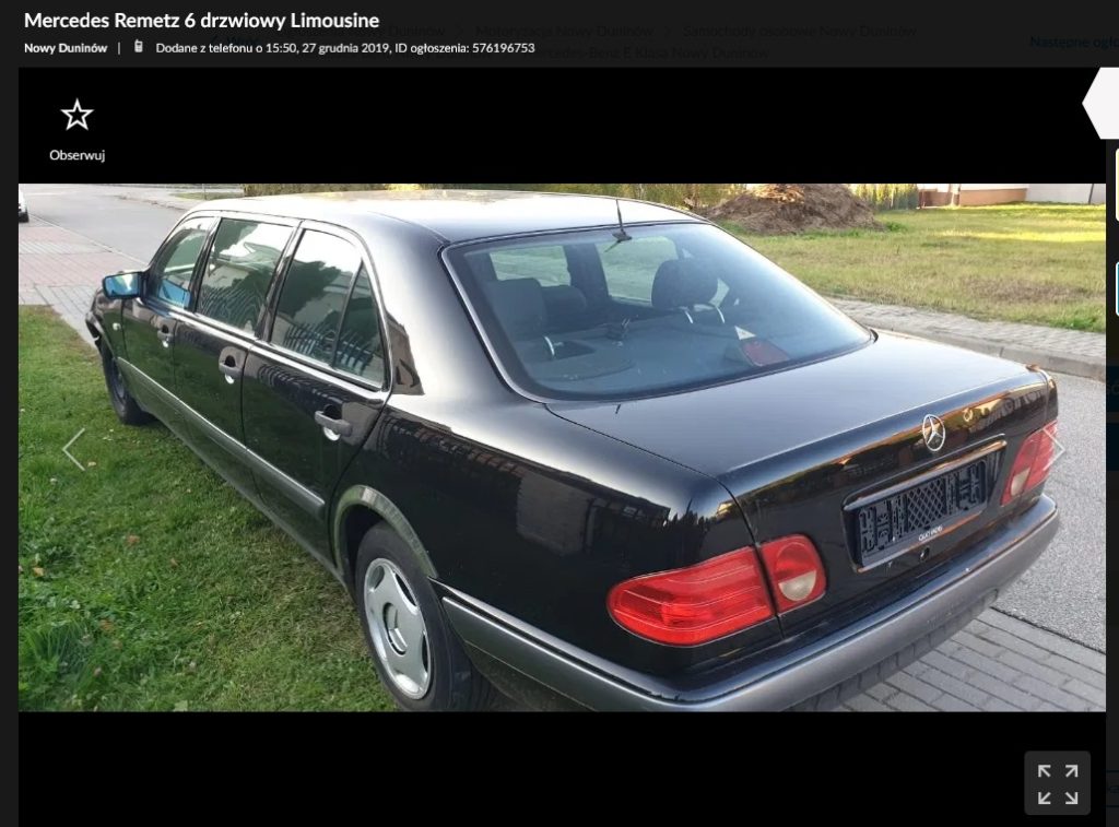 mercedes w210 limuzyna 