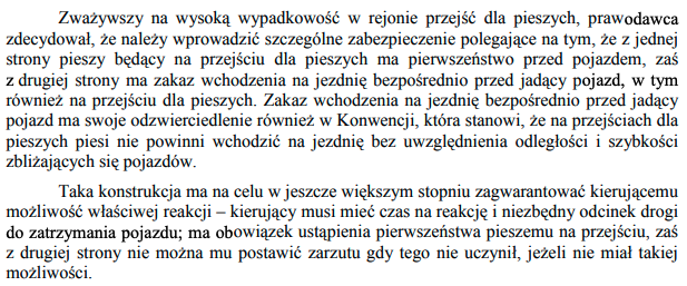 pierwszeństwo pieszego na pasach projekt 