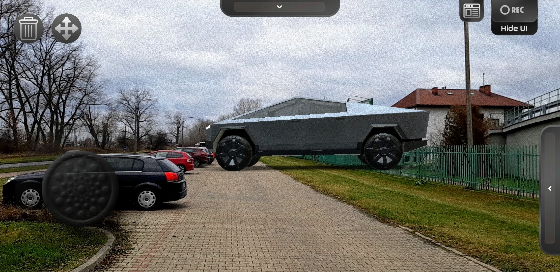 tesla aplikacja cybertruck 