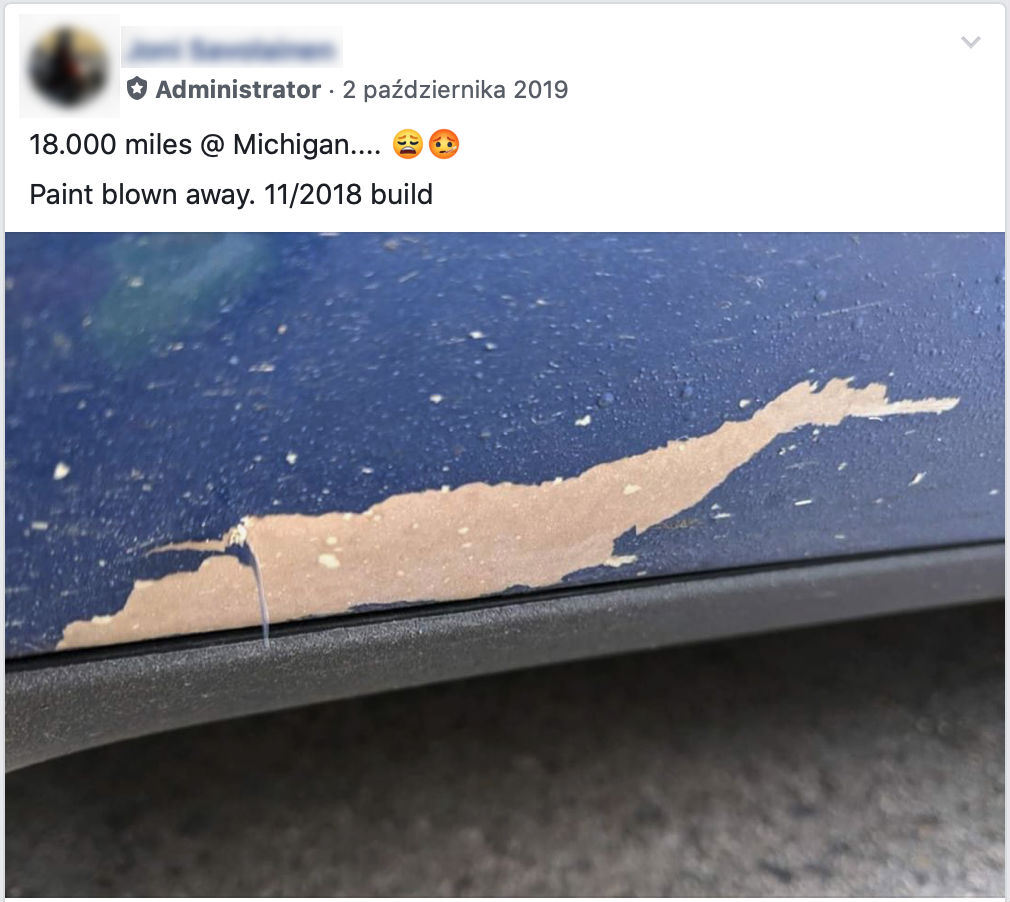 Tesla Model 3 lakier 