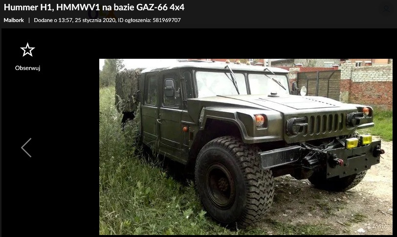 hummer h1 gaz 66 