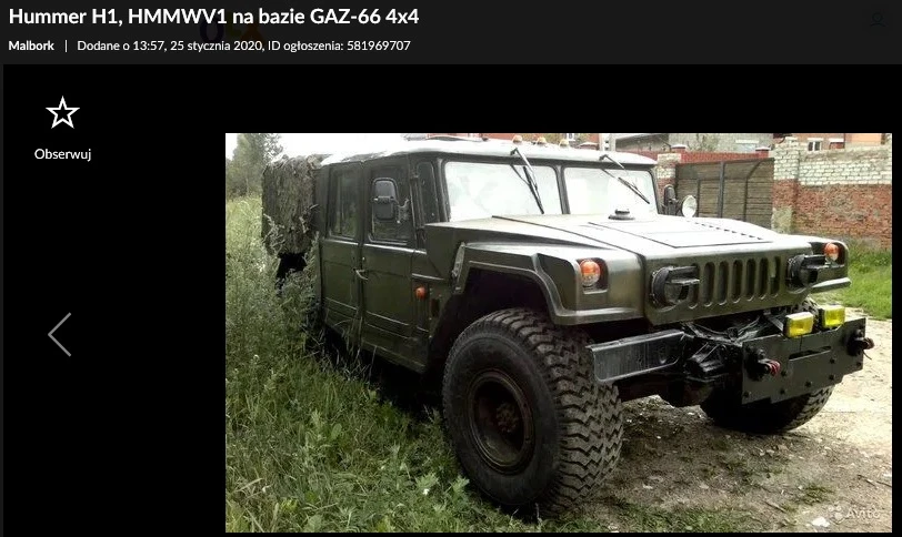 hummer h1 gaz 66