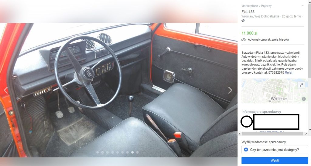maluch fiat 133 