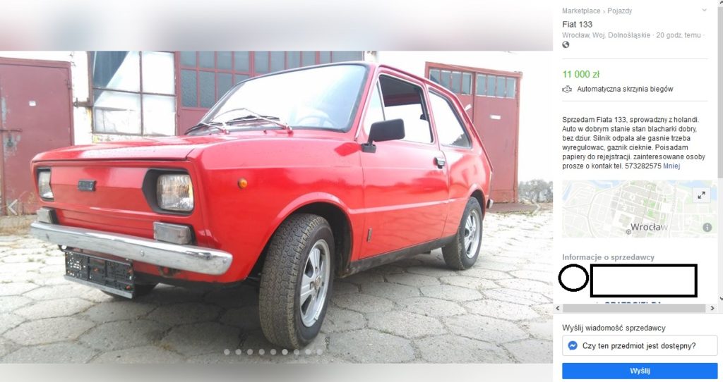 maluch fiat 133 