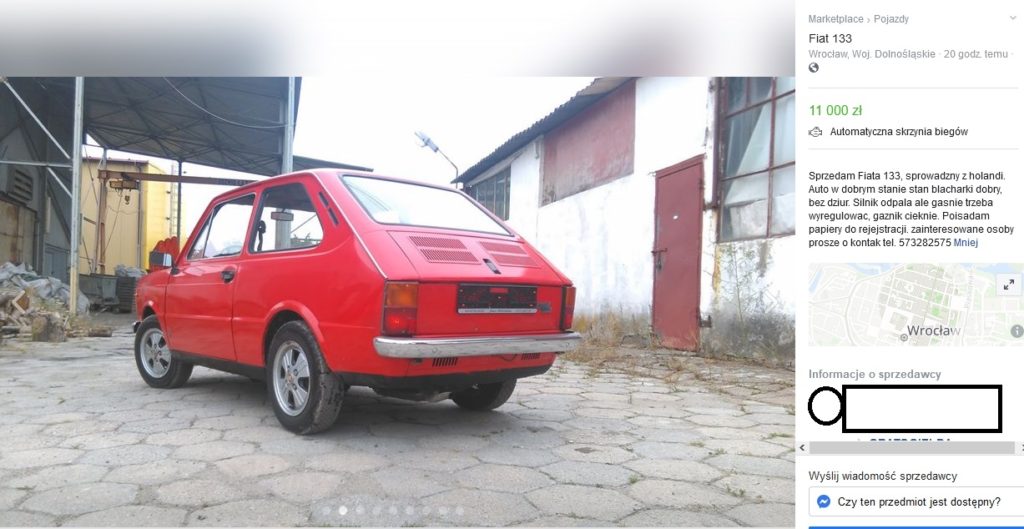 maluch fiat 133 