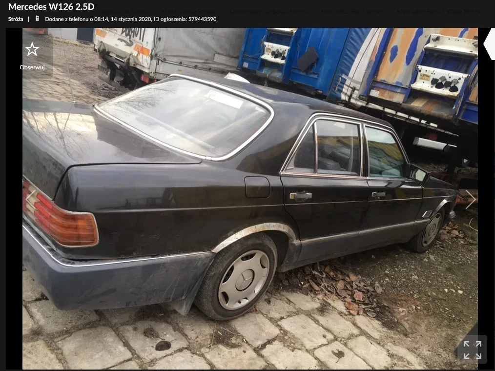 mercedes s klasa w126 