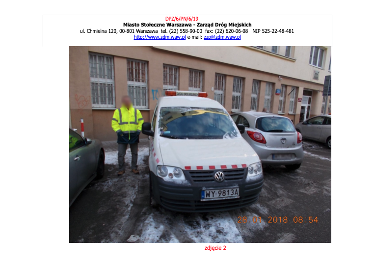 strefa płatnego parkowania warszawa e kontrola 