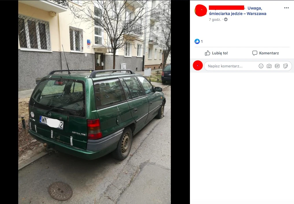 uwaga śmieciarka jedzie 