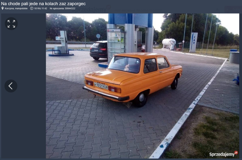 zaporożec na sprzedaż 