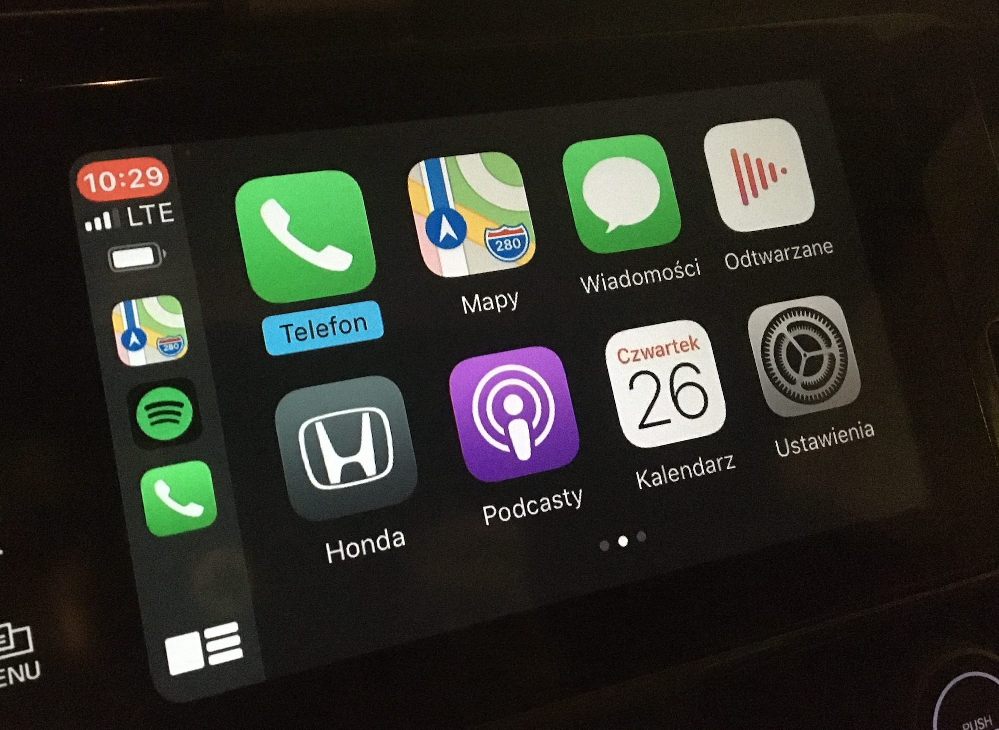 CarPlay bezprzewodowo 