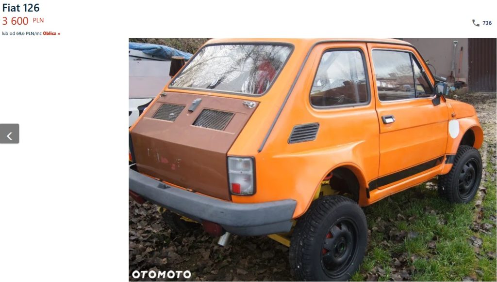 fiat 126p 4x4 offroad 