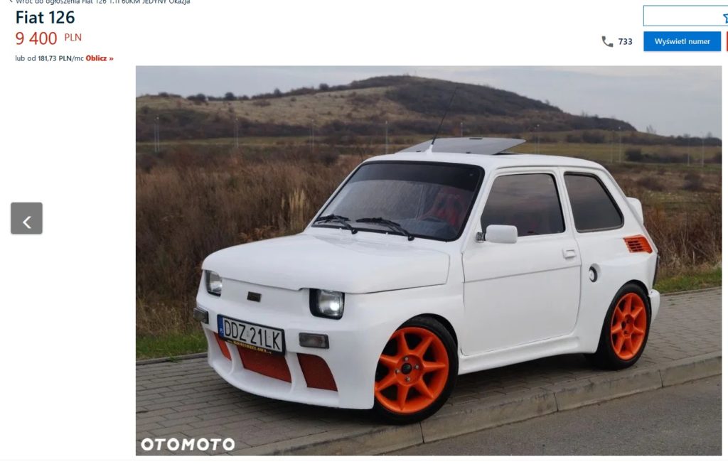 fiat 126p tuning optyczny 