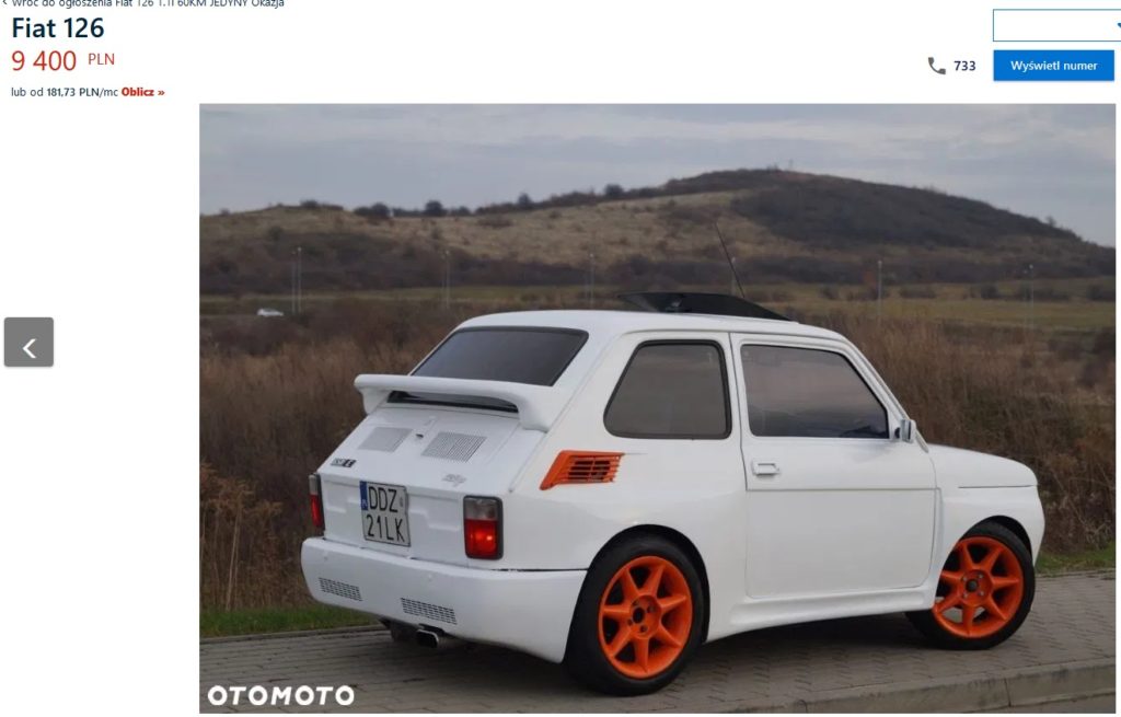 fiat 126p tuning optyczny 