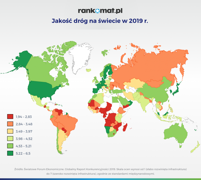 jakość dróg w polsce 