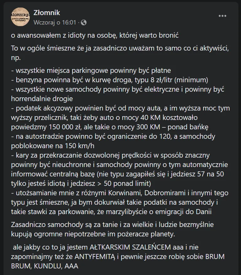 złomnik polemika