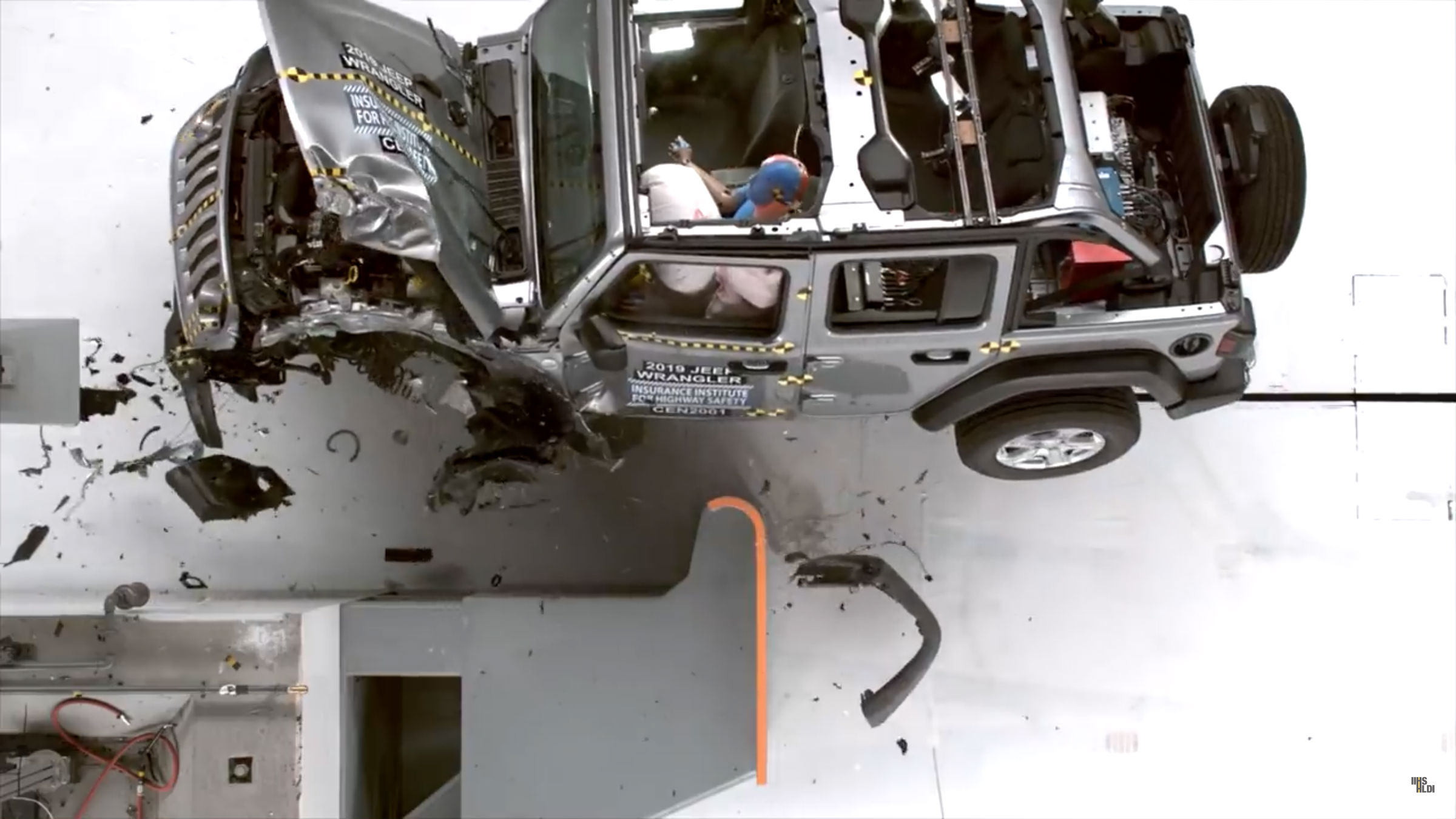 Jeep Wrangler test zderzeniowy 