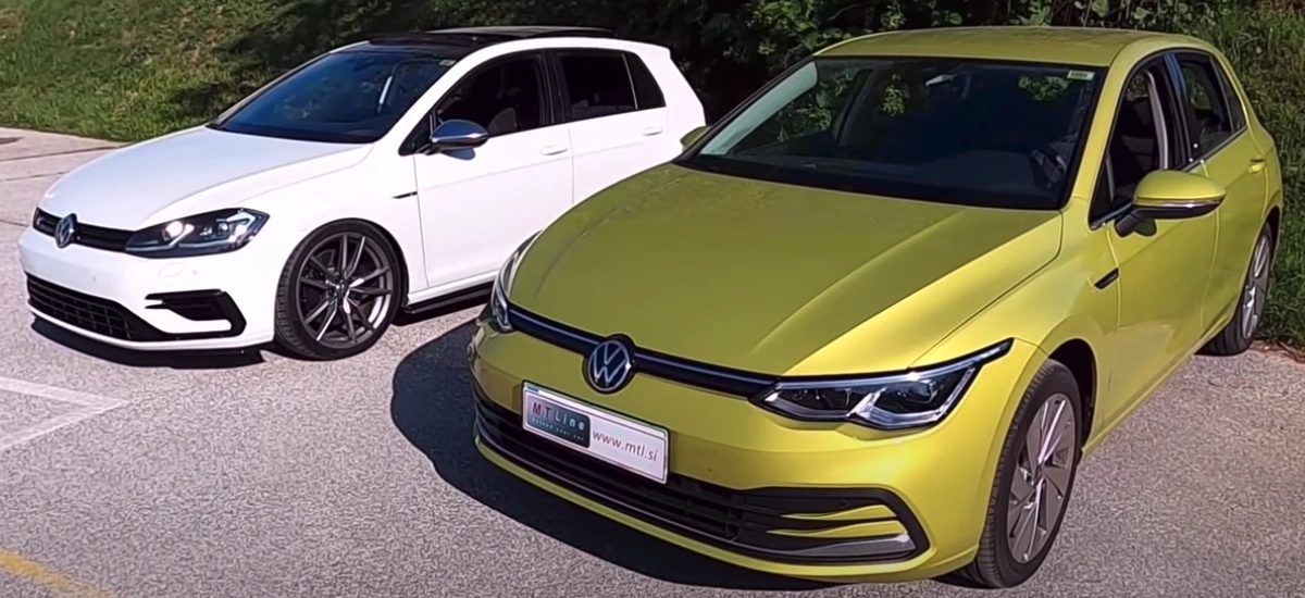 Nowy VW Golf porównany ze starym. Ktoś tu zaoszczędził kilka marek