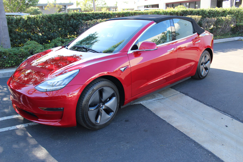 tesla model 3 cabrio 