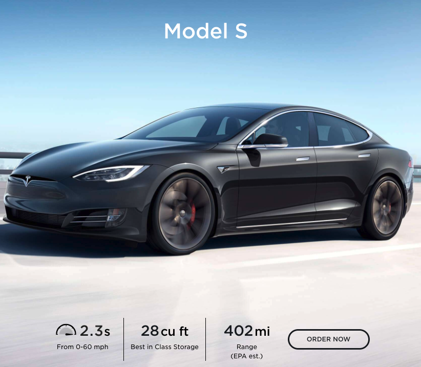 tesla model s zasięg 