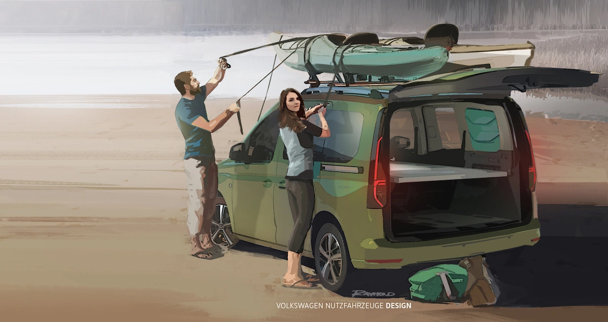 volkswagen caddy beach