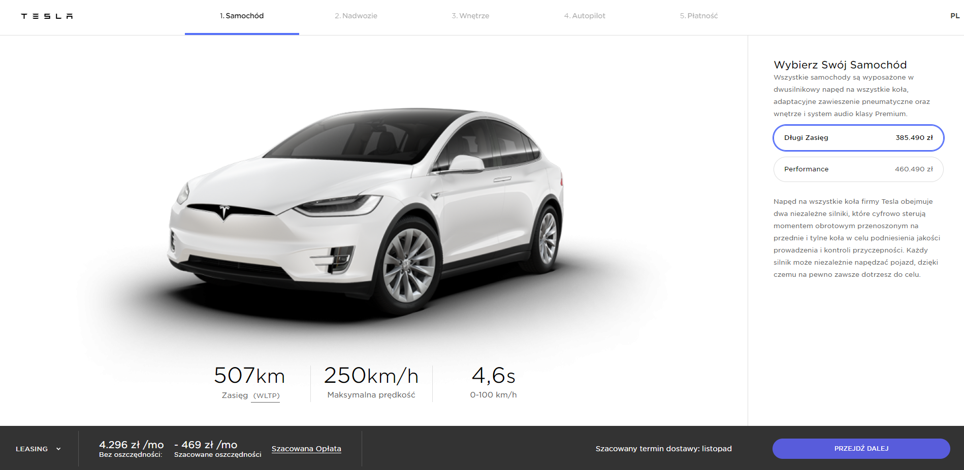 tesla model 3 cena w polsce 