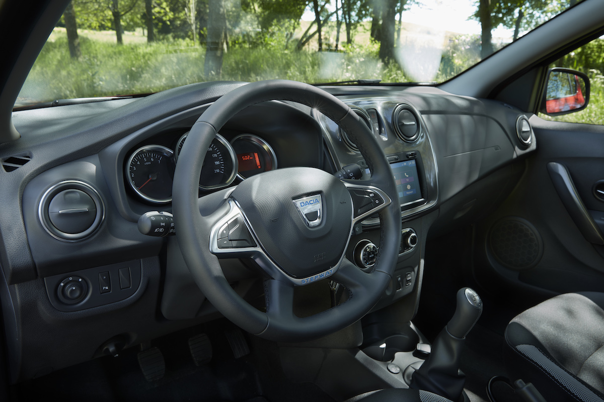 dacia sandero wnętrze 