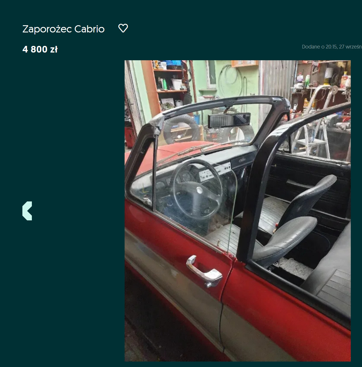 zaporożec kabriolet 