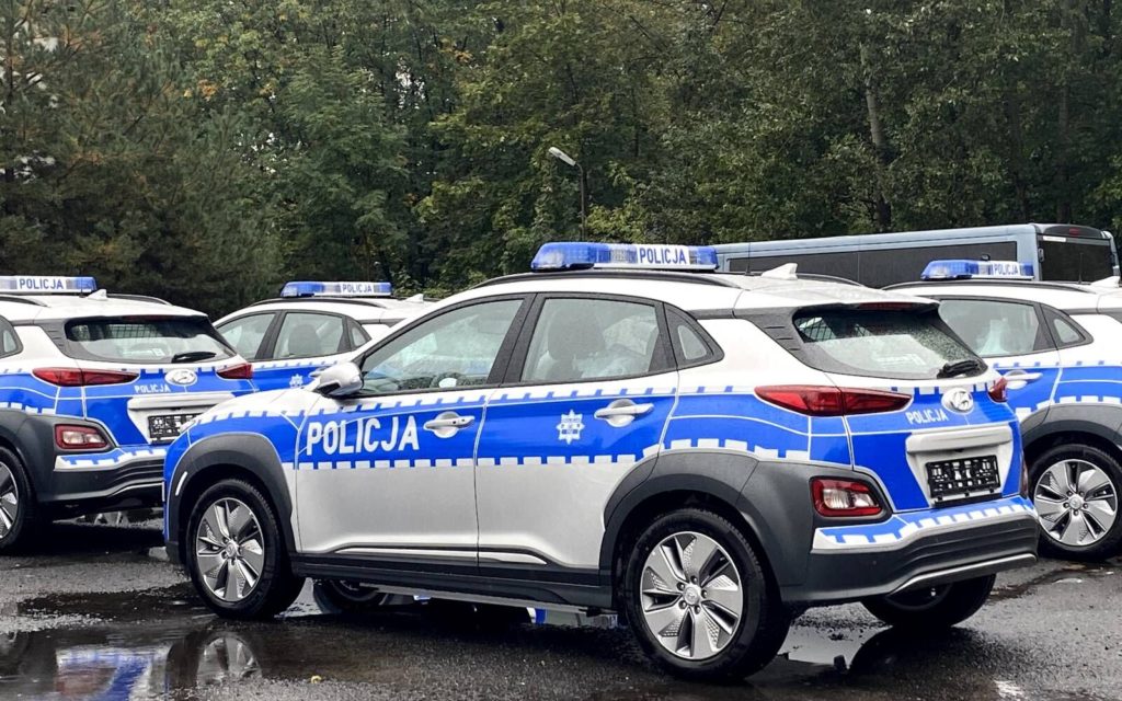 elektryczne radiowozy hyundai kona 