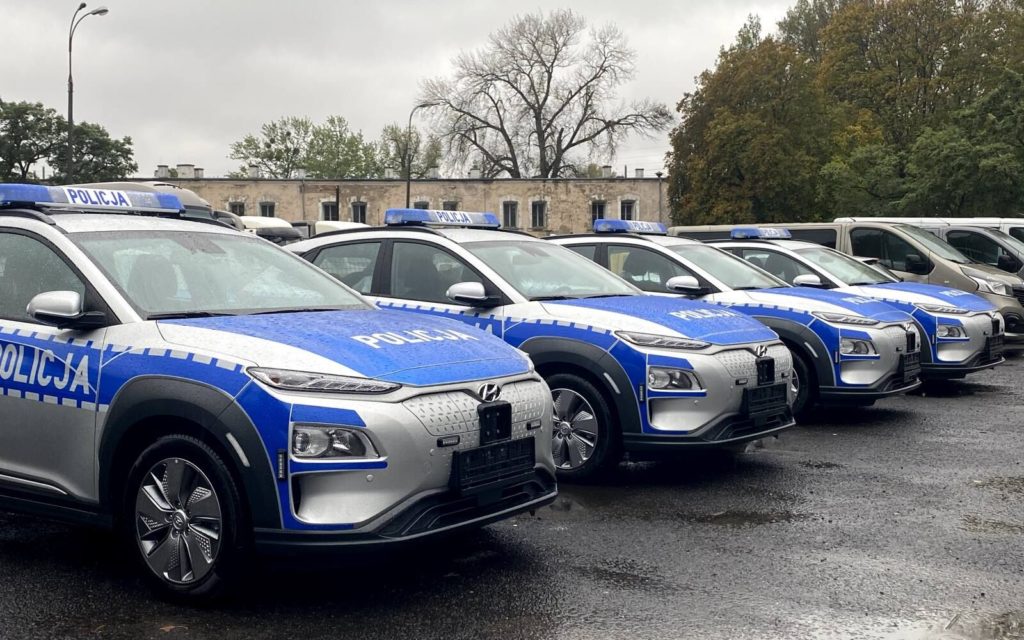 elektryczne radiowozy hyundai kona 