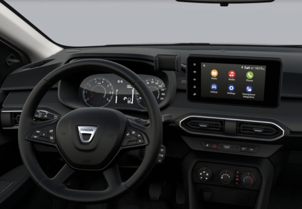 dacia sandero ekran 