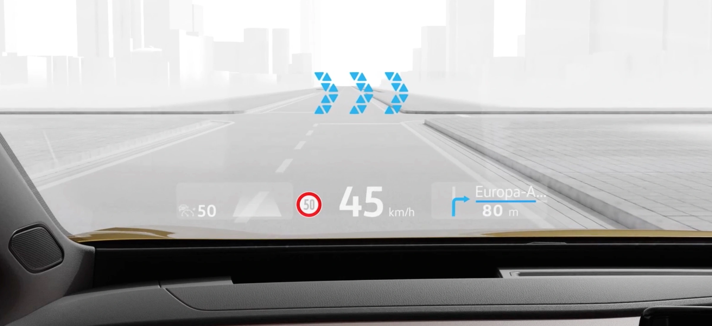 wyświetlacz HUD Volkswagen