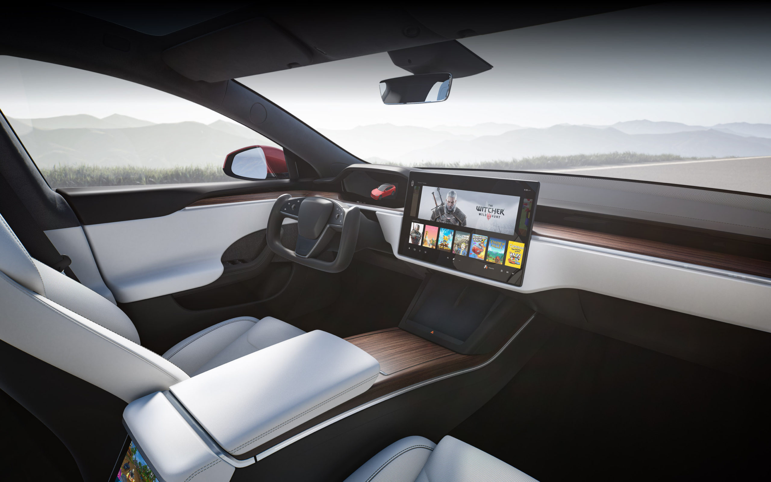 tesla wybieranie kierunku jazdy 