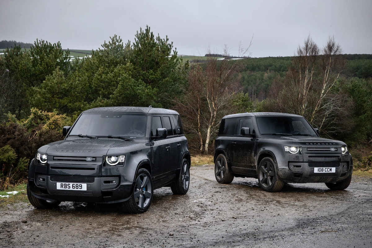 land rover defender v8