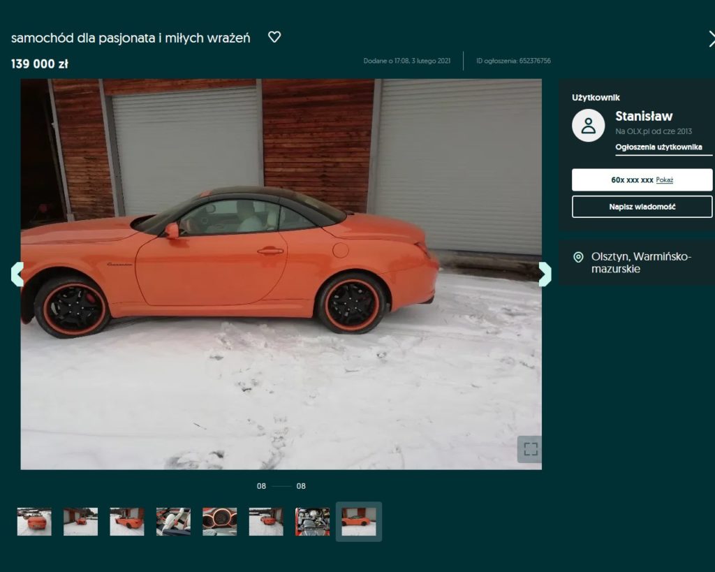 Lexus SC 430 cena 